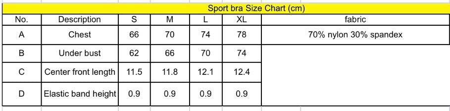 Sports Bra Black
