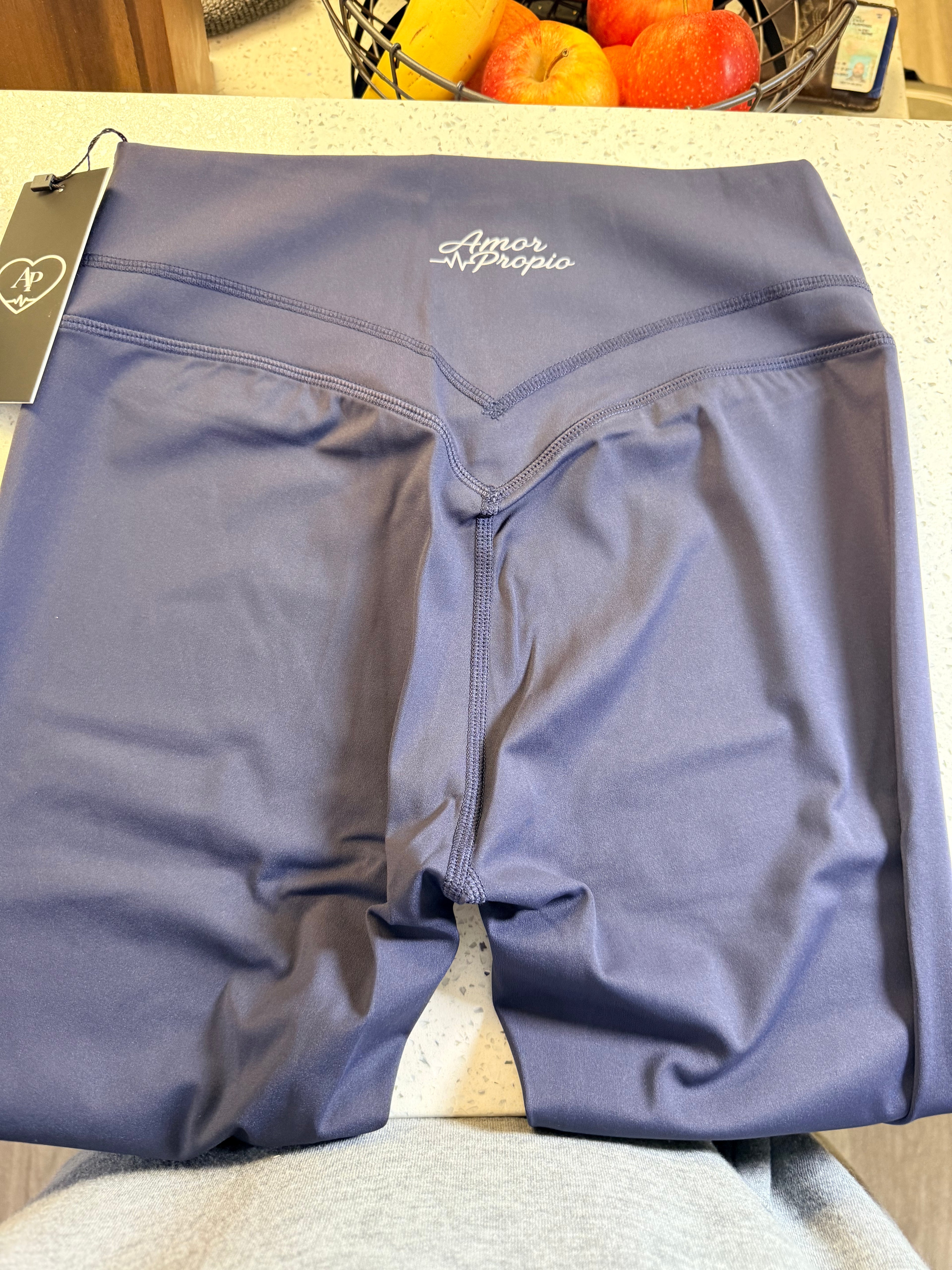 Yoga leggings navy blue