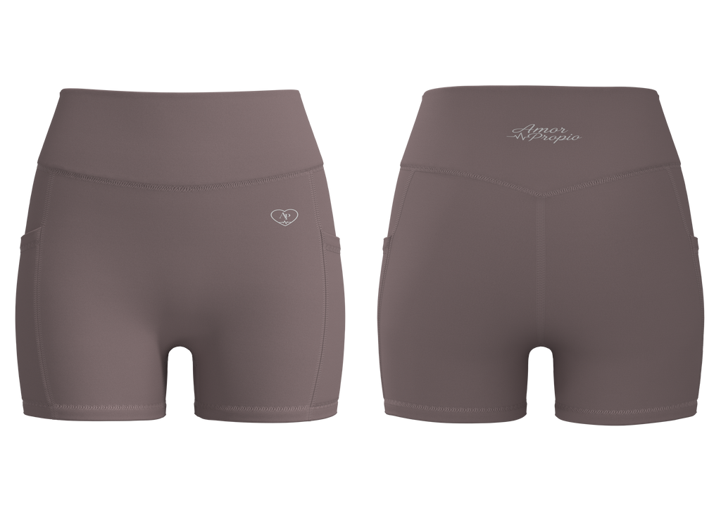Yoga Shorts Glossy Grape