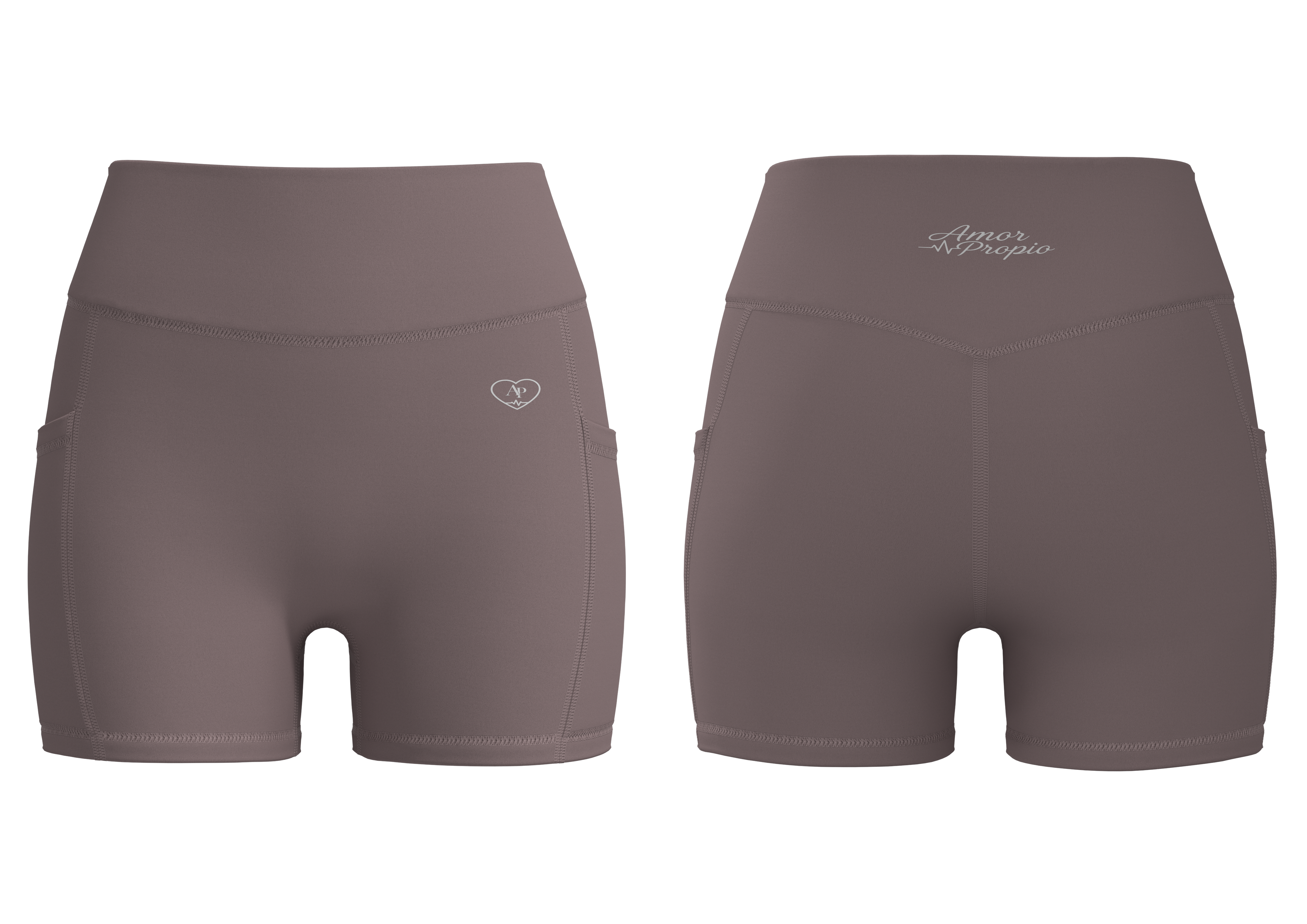 Yoga Shorts Glossy Grape